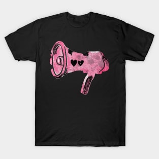 Black Hearts Megaphone T-Shirt